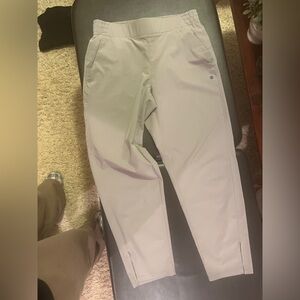 Tan/khaki athlesiure ankle pants